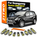 ZITWO 11Pcs LED Bulb Interior Dome Map Reading Light Kit For Ssangyong Rexton 2007 2008 2009 201 - Canbus LED Car Light