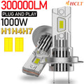 LED H7 H4 H1 Headlight Bulbs CANBUS Turbo Fan Auto Lights Led for Car Super Bright Mini He