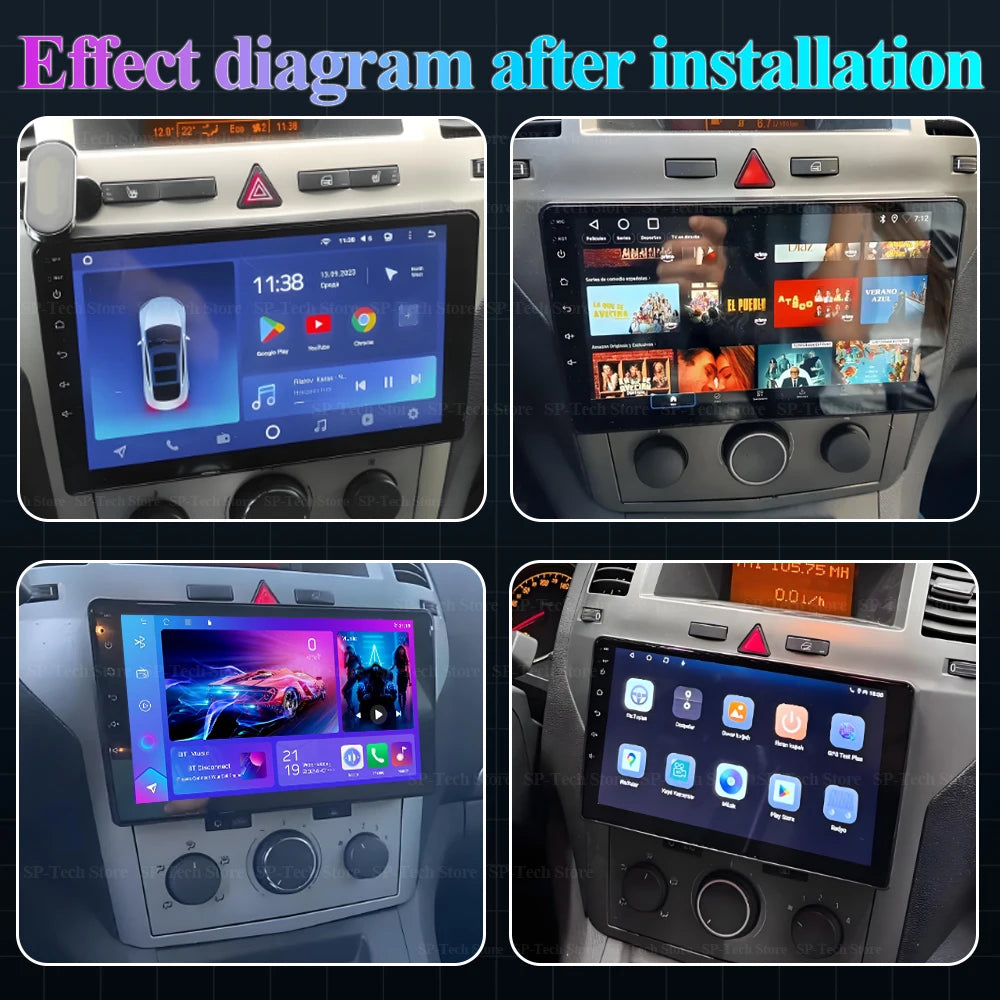 Android 16 For Opel Zafira B 2005-2014 For Opel Astra H 2004-2014 Car Radio Wireless Carpl | AUTOKITSHOP