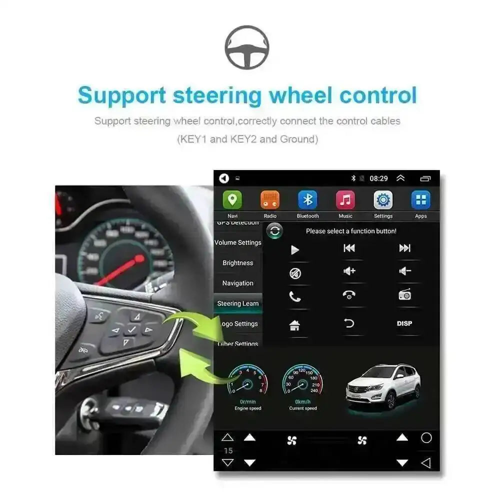 Navi 12.8inch Touch Screen For Toyota CROWN 2005~ 2009 Car Radio Android 15 Stereo GPS 4G