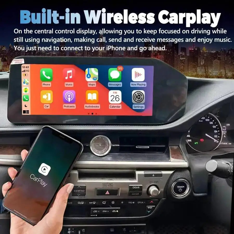 12.3" RHD Android Car GPS Navigation Multimedia Player Stereo Carplay Head Unit For Lexus  | AUTOKITSHOP