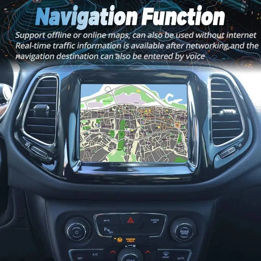 8.4inch Qled Screen Android 15 Multimedia Video Player Navigation For Jeep Compass 2017 20