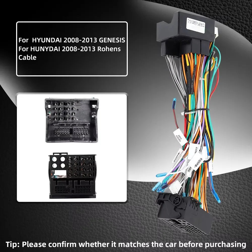For HYUNDAI KIA Series Cables Car Radio Android Stereo Audio Screen Multimedia Video Playe