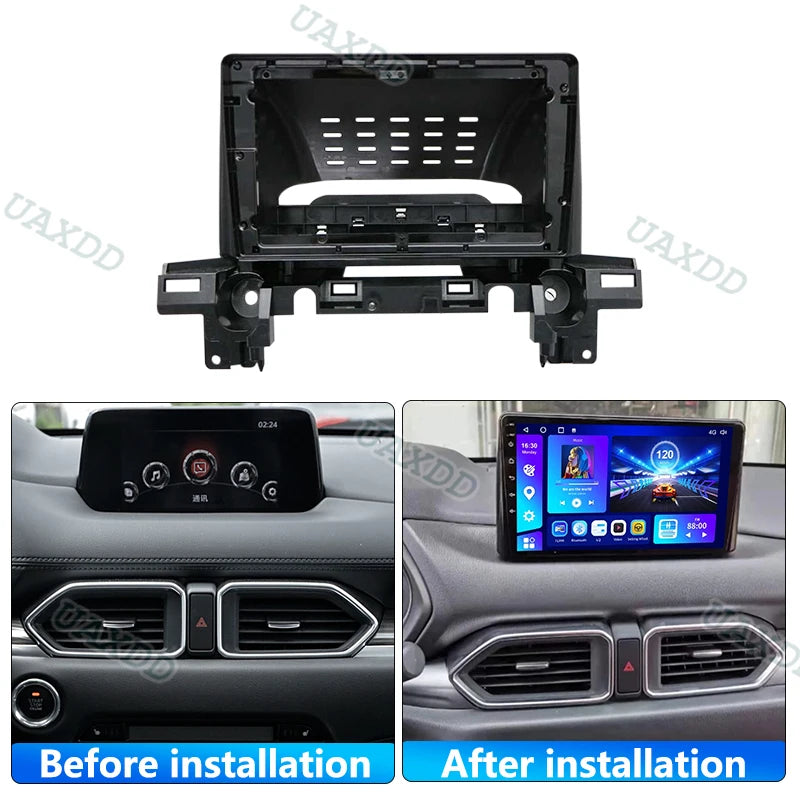 9 Inch Car Frame Fascia Adapter Canbus Box Decoder Android Radio Dash Fitting Panel Kit Fo