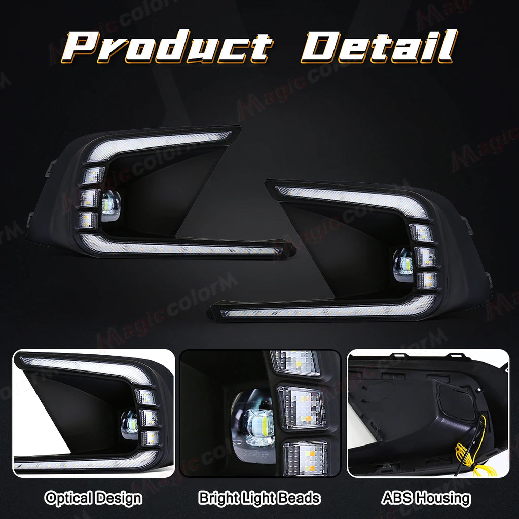 For Honda Civic 2021 2022 2023 Daytime Running Lights LED DRL Fog Lamps Front Bumper Dayli | AUTOKITSHOP