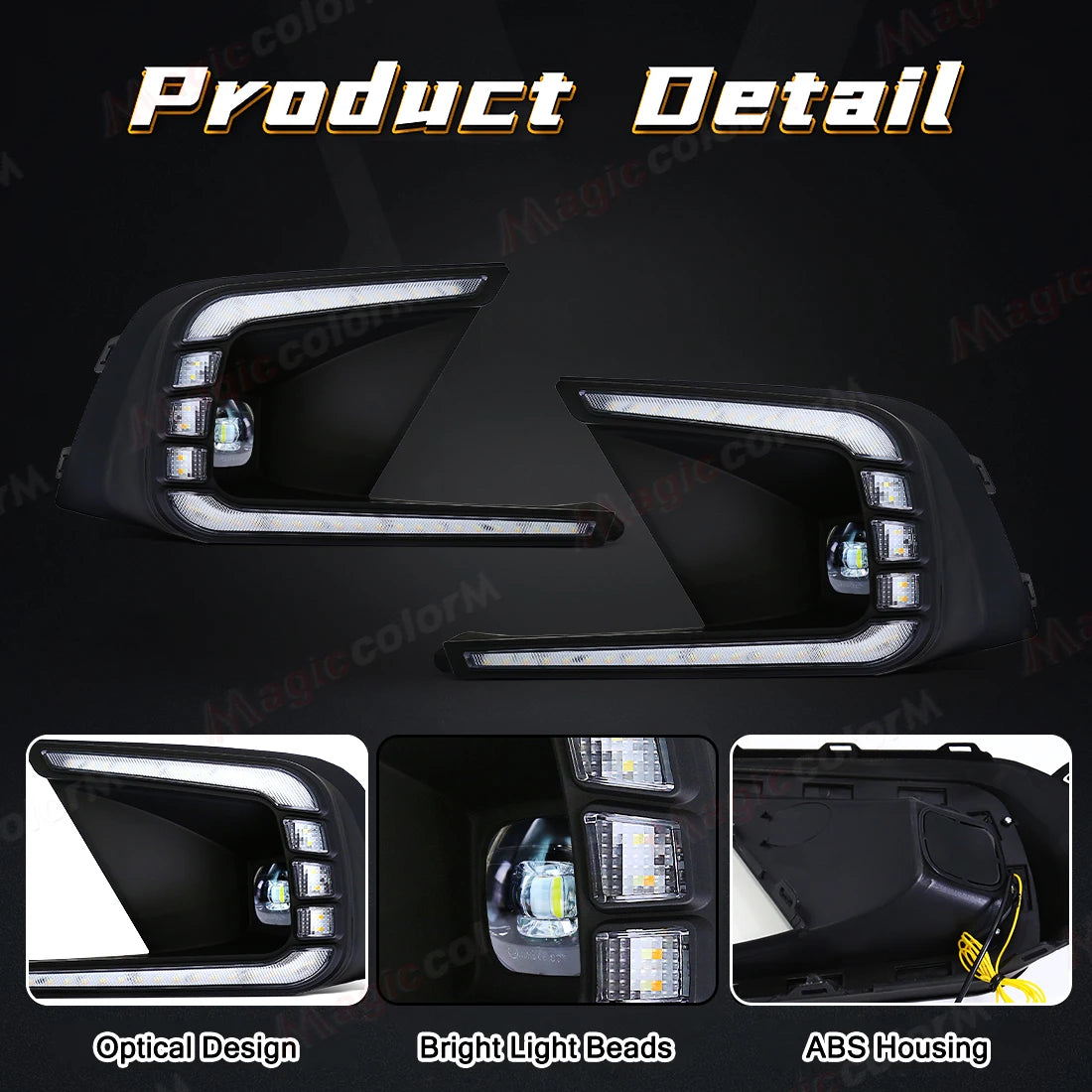 For Honda Civic 2021 2022 2023 Daytime Running Lights LED DRL Fog Lamps Front Bumper Dayli | AUTOKITSHOP