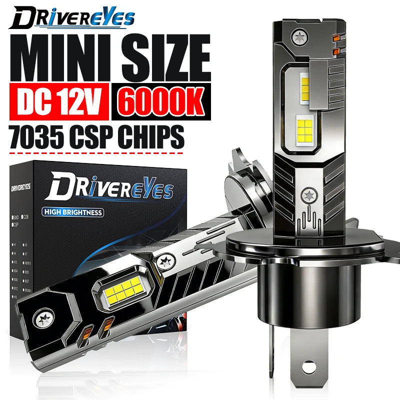 H7 H4 LED Headlight Canbus 9005 H11 H1 H8 HB3 9006 HB4 Turbo 1:1 Size Plug&Play Mini Lamp