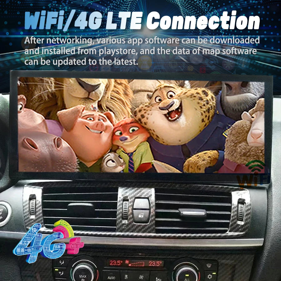 Wireless CarPlay 15.8" For BMW X3 F25 X4 2011-2013 Android Auto Navigation GPS Car Multime