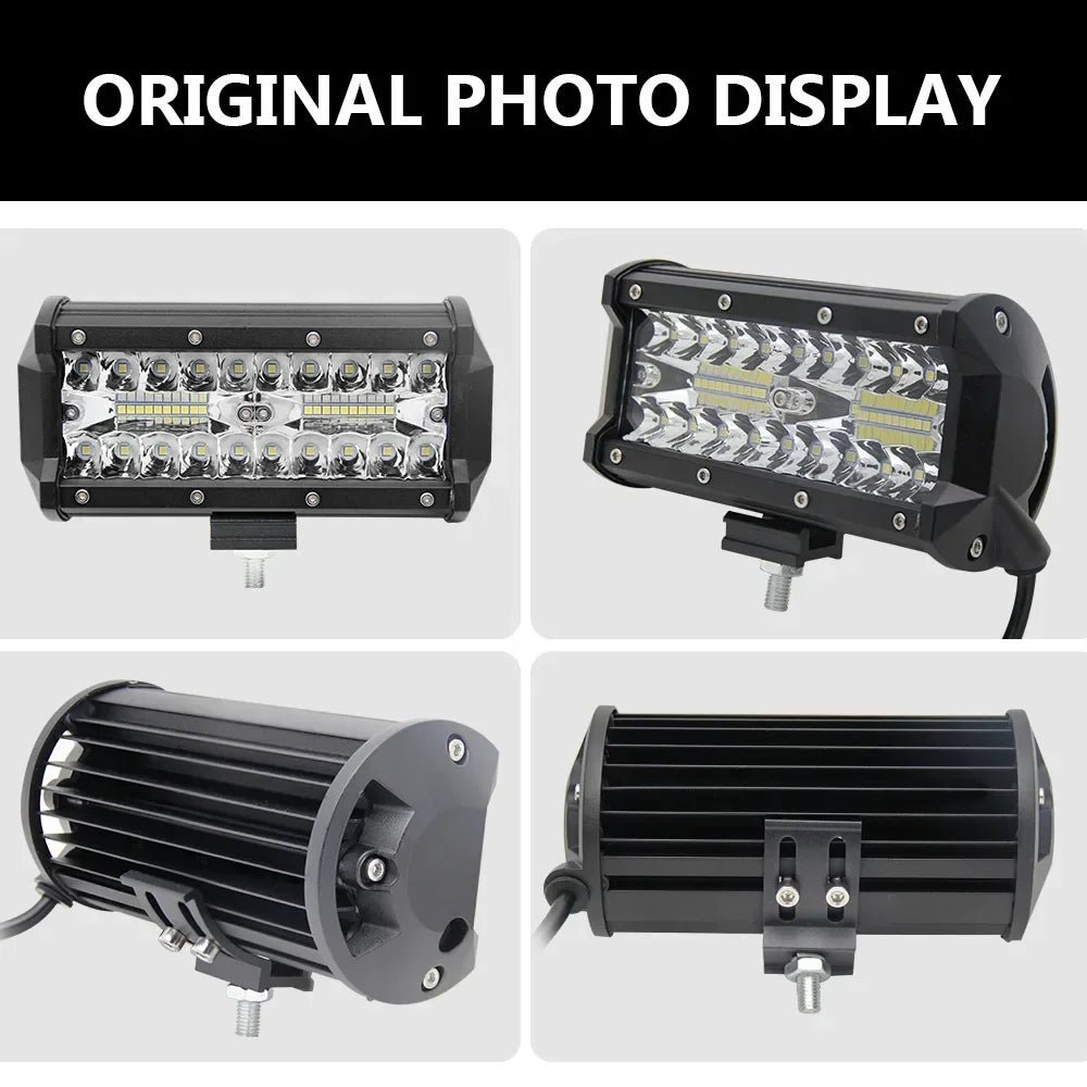 4-8inch Off Road LED Bar 12V 24V Combo LED Light Bar/Work Light for Car Jeep Truck Suv 4x4