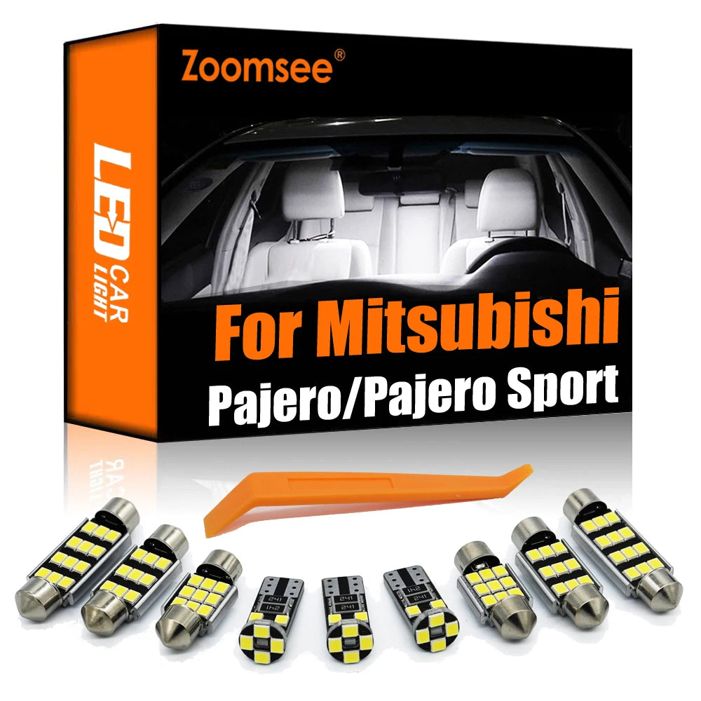 LED Interior Light Kit for Mitsubishi Montero Shogun Pajero 2 3 4 And Sport 1 2 3 1990-2019 - Canbus Dome Map Door Tr...