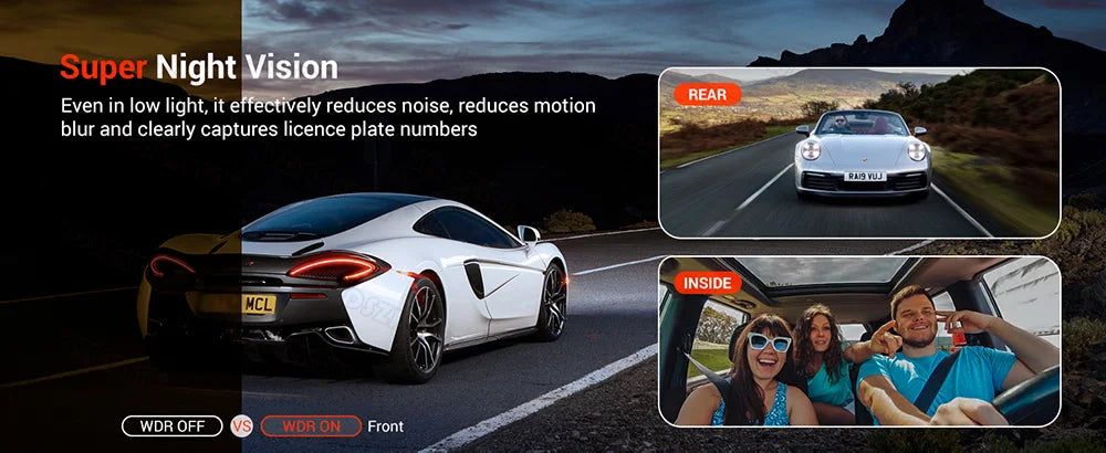 3Camera Dash Cam 2cam Car Camera 1080P Video Recorder WIFI Car DVR Front Rear View Camera Night Vision Black Box Car Accessories