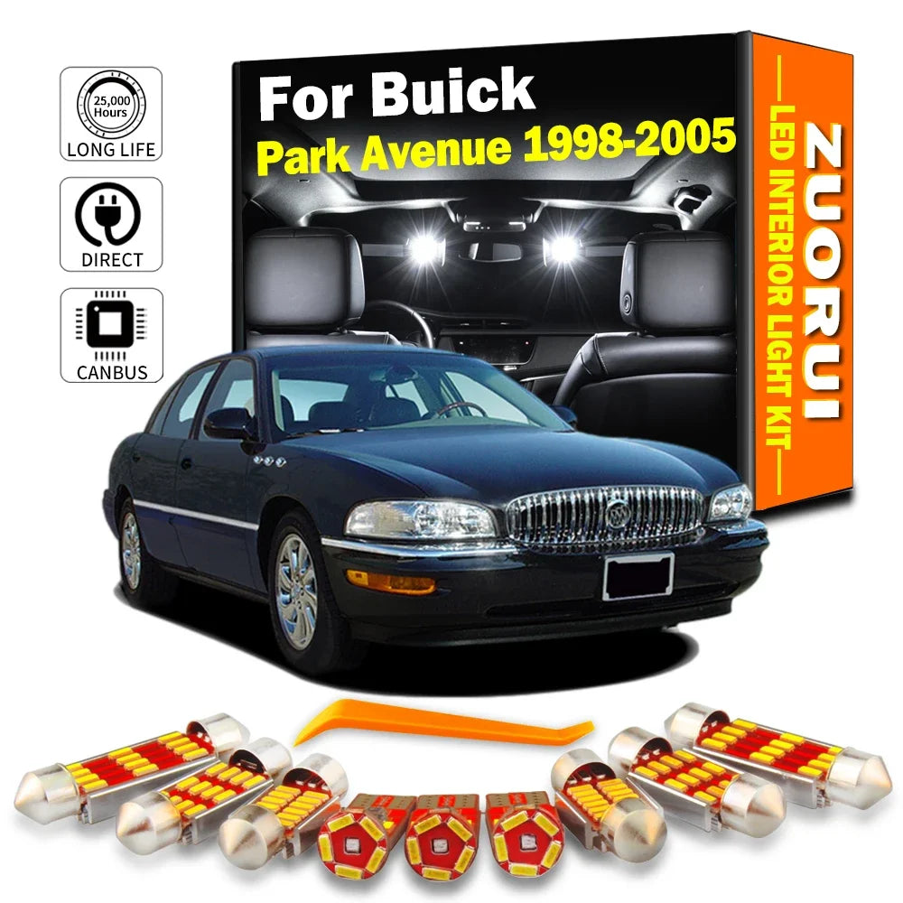 LED Interior Light Kit for Buick Park Avenue 1998- 2001 - Canbus Dome Map Door Trunk Bulbs | AUTOKITSHOP