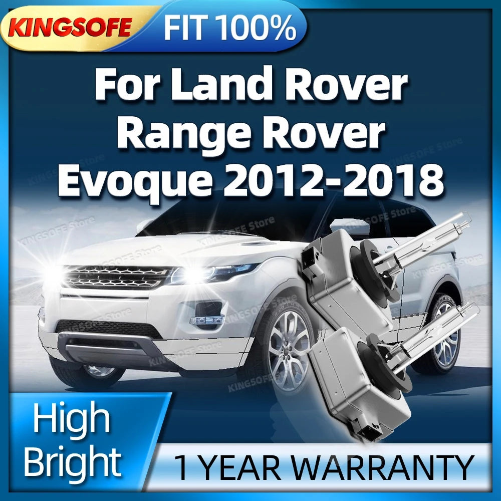 D3S Xenon Light Bulbs 6000K HID Car Headlight Upgrade Lamp For Land Rover Range Rover Evoq