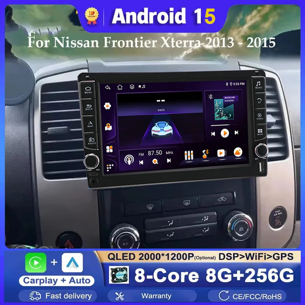 Android 15 Carplay For Nissan Frontier 2009 - 2012 For Nissan Xterra 2 N50 2008 - 2015 Car | AUTOKITSHOP