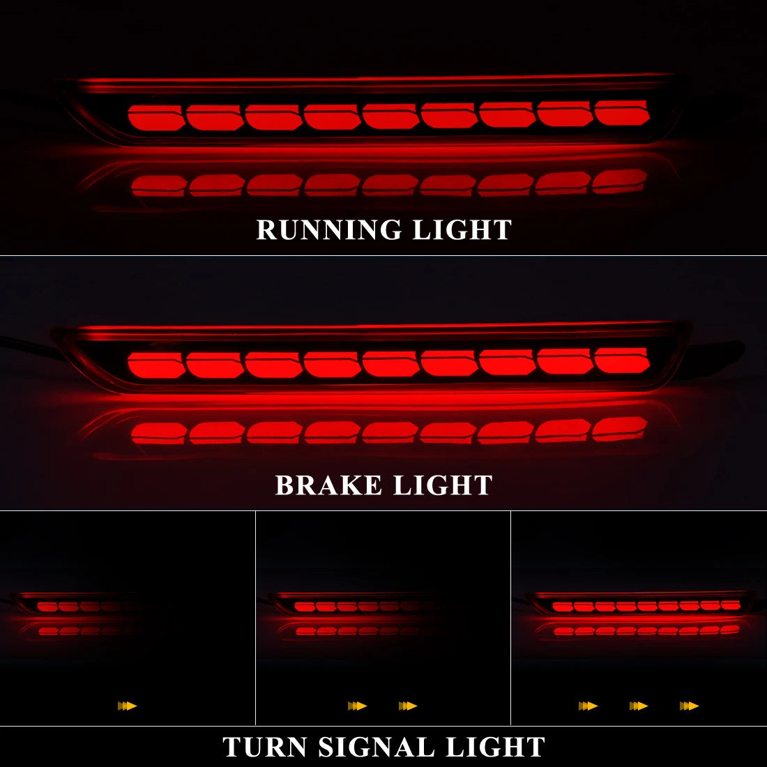 For Mazda CX-30 CX30 CX50 CX-50 2020 2021 2022 Car Rear Bumper Reflector Light Danamic Tur | AUTOKITSHOP