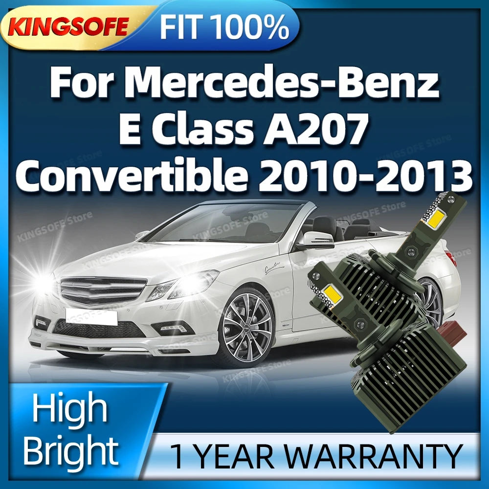 LED Headlights HID D1S High Quality 50000LM Light Bulbs 6000K For Mercedes Benz E Class A2