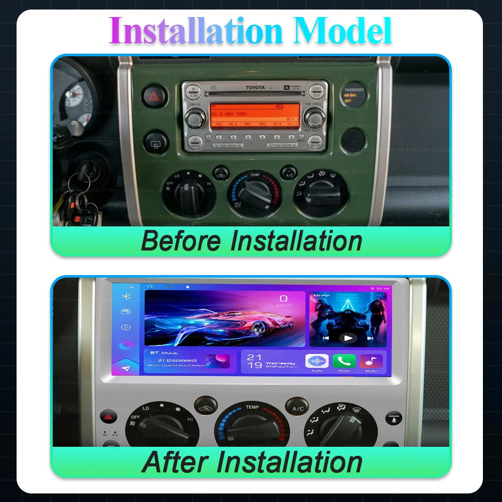 12.3 Inch Android 16 For Toyota Fj Cruiser 2007-2013 Car Radio Multimedia Video Player Gps | AUTOKITSHOP