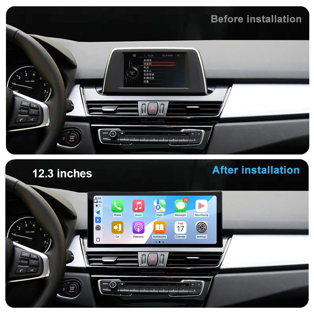 Android 16 for BMW 2 Series F45 F46 2013 2014 2015 - 2019 NBT EVO System Carplay 4G Wifi G