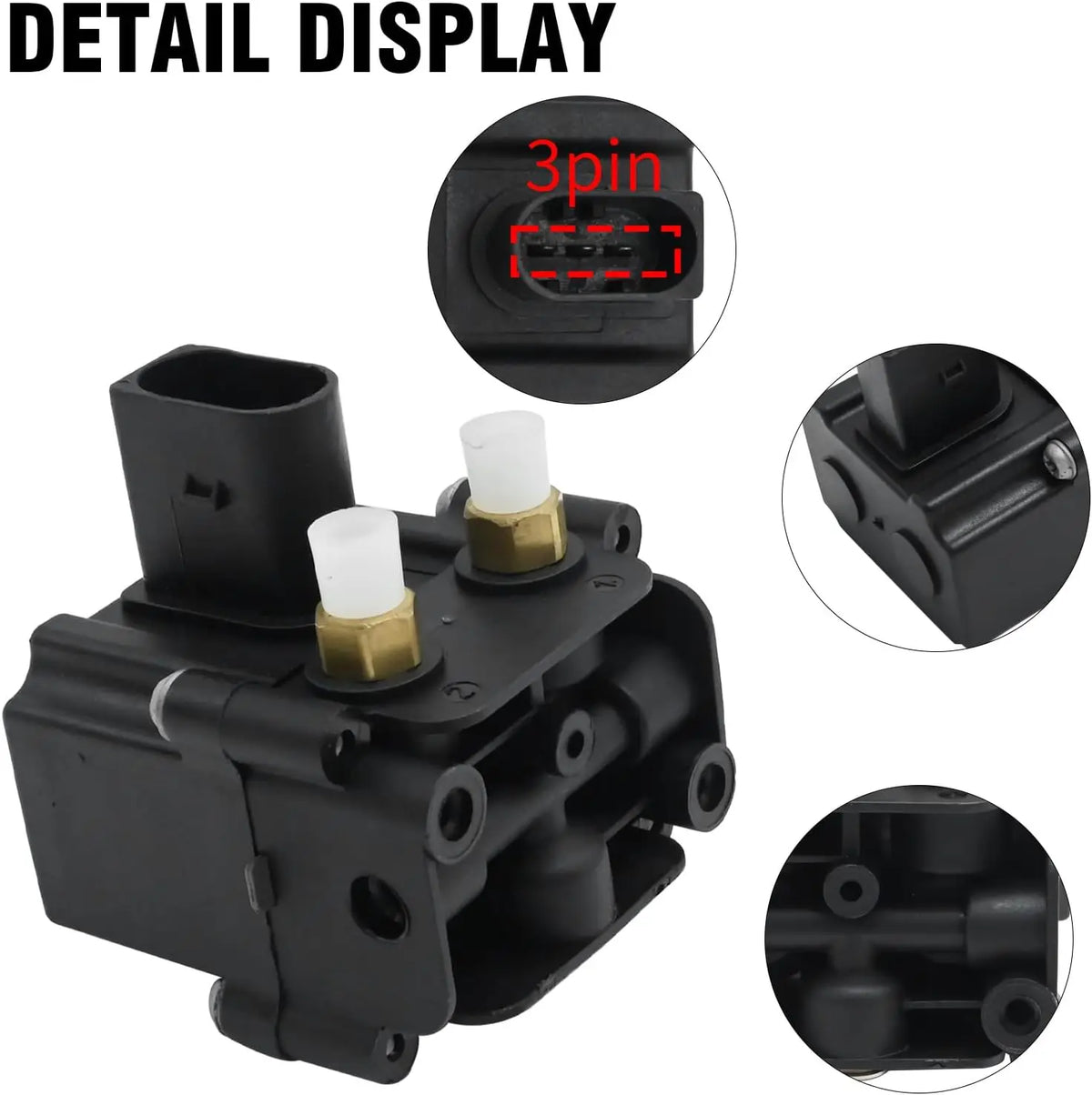 37206789450 Air Suspension Solenoid Valve Block for 2009-2017 BMW 535i 550i GT 7 for BMW 2009-2017 - Automotive LED Ligh