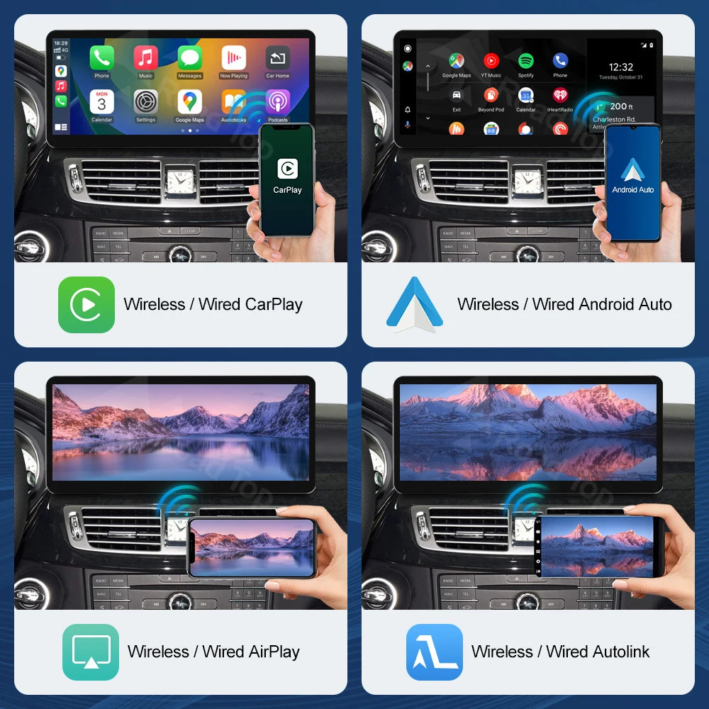 10.25'' 12.3'' Road Top Multimedia Display For Benz CLS 2010-2014 NTG4.5 Touch Screen Wire | AUTOKITSHOP