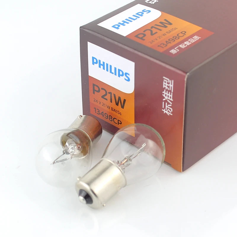 Philips Truck 24V P21W S25 21W BA15s 1156 Standard Turn Signal Lamp Original Rear Bulb Sto