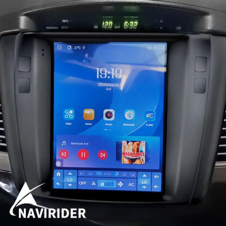 Android 14 Car Gps DSP Multimedia Video Radio Player In Dashboard For Toyota Innova 2007-2