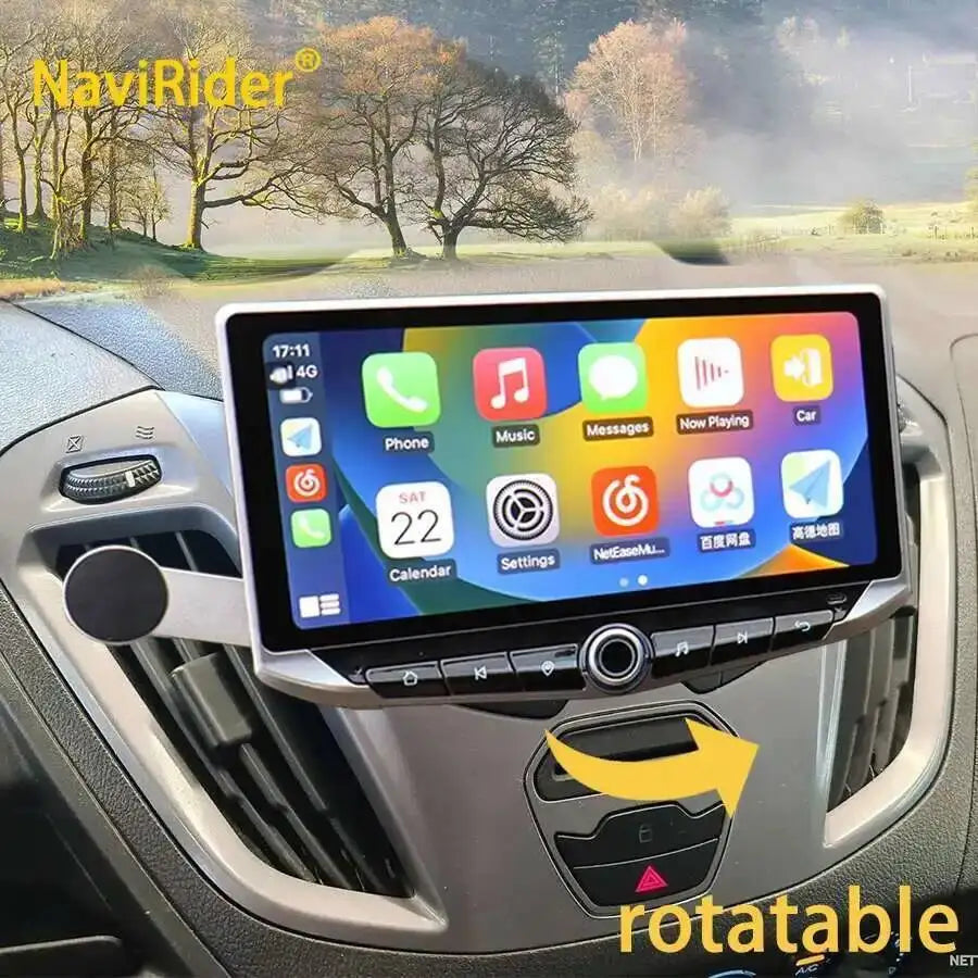 Multimedia Video Player GPS Navigation Car Radio For Ford Transit 2015 - 2018 Stereo Adjus