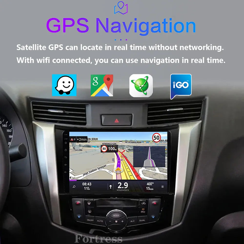 For Nissan NAVARA Frontier NP300 2015 -2024 Android Auto Car Radio Multimedia Video Player