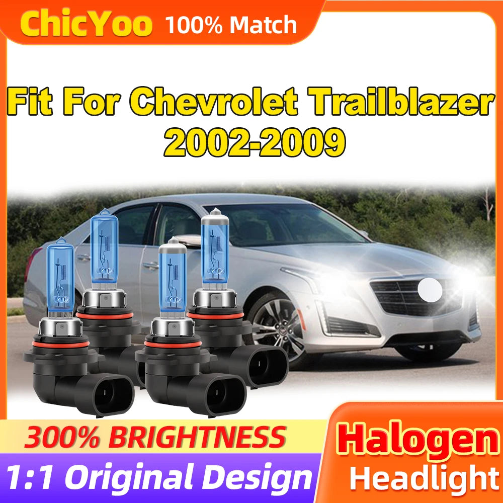 Fit For Chevrolet Trailblazer 2002-2004 2005 2006 2007 2008 2009 24000LM Halogen Lights 20