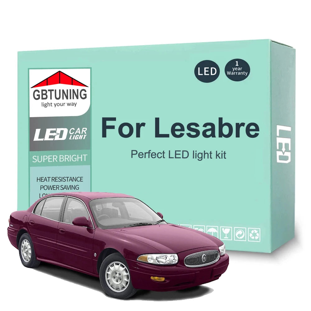15-Piece LED Interior Light Kit for Buick Lesabre - Canbus Error-Free Bulbs | AUTOKITSHOP