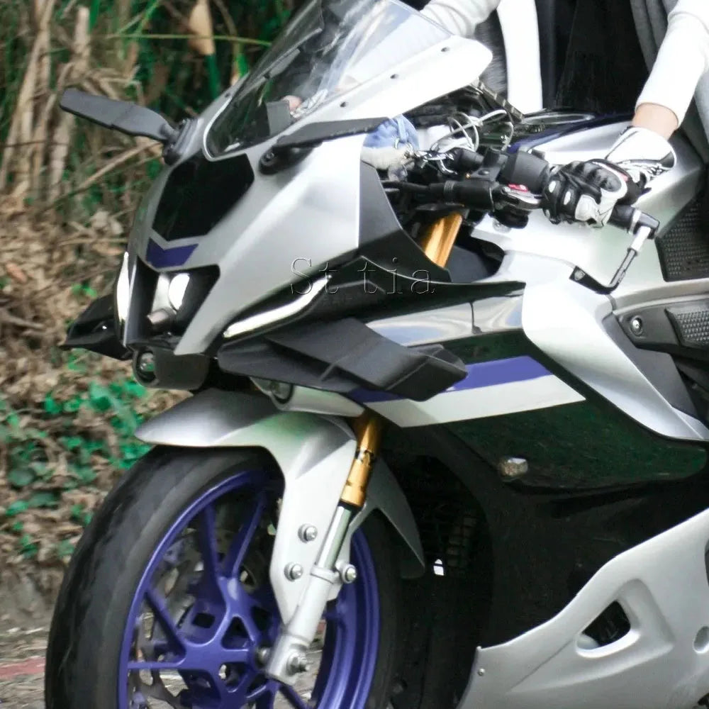 For YAMAHA R15 YZF R15 YZFr15 V4 2022 2023 YZF-R15 1pair Fixed Wind Wing Motorcycle Wing Aerodyn - Automotive LED Light