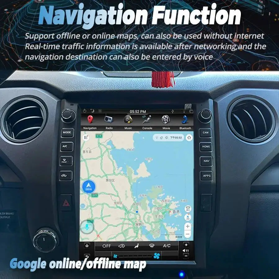 13inch Android Screen Radio 2din GPS Carplay For Toyota Tundra 2014-2021 Car Multimedia Vi | AUTOKITSHOP