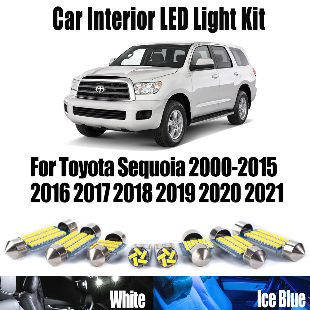 LED Interior Light Kit for Toyota Sequoia 2000-2017 - Canbus Dome Map Door Trunk Bulbs | AUTOKITSHOP