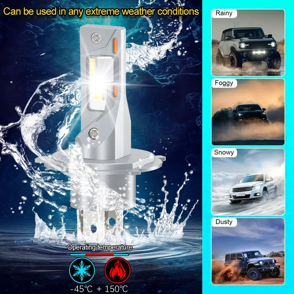 H4 Motorcycle Headlight Bulb 22000LM Super Bright For Suzuki DR650SE 1990-2015 2016 2017 2