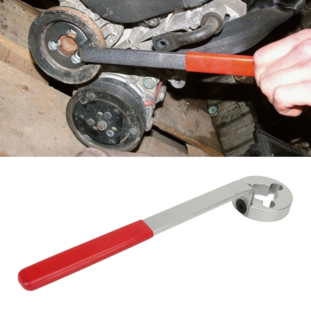 Car Water Pump Pulley Locking Wrench Efficient 298mm Long Plastic Coated Handle Belt Pulley Span - Automotive LED Light