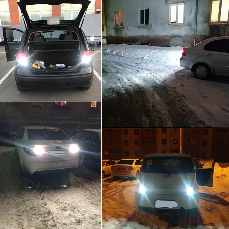 LED Brake Light Lamp W21/5W 7443 T20 Flash Silicone Canbus Reverse Light Brake Parking Lam