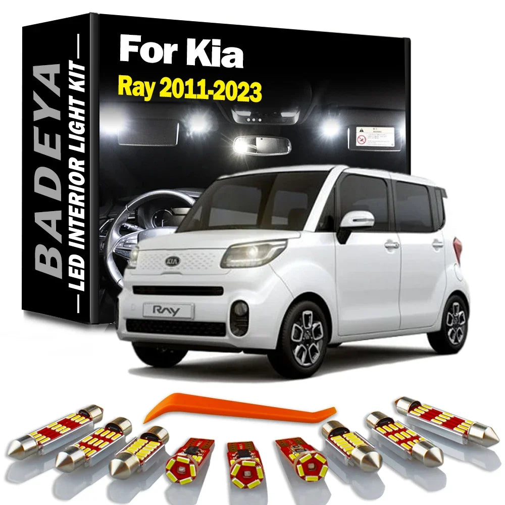 LED Interior Light Kit for Kia Ray 2011-2017 - Canbus Dome Map Door Trunk Bulbs | AUTOKITSHOP