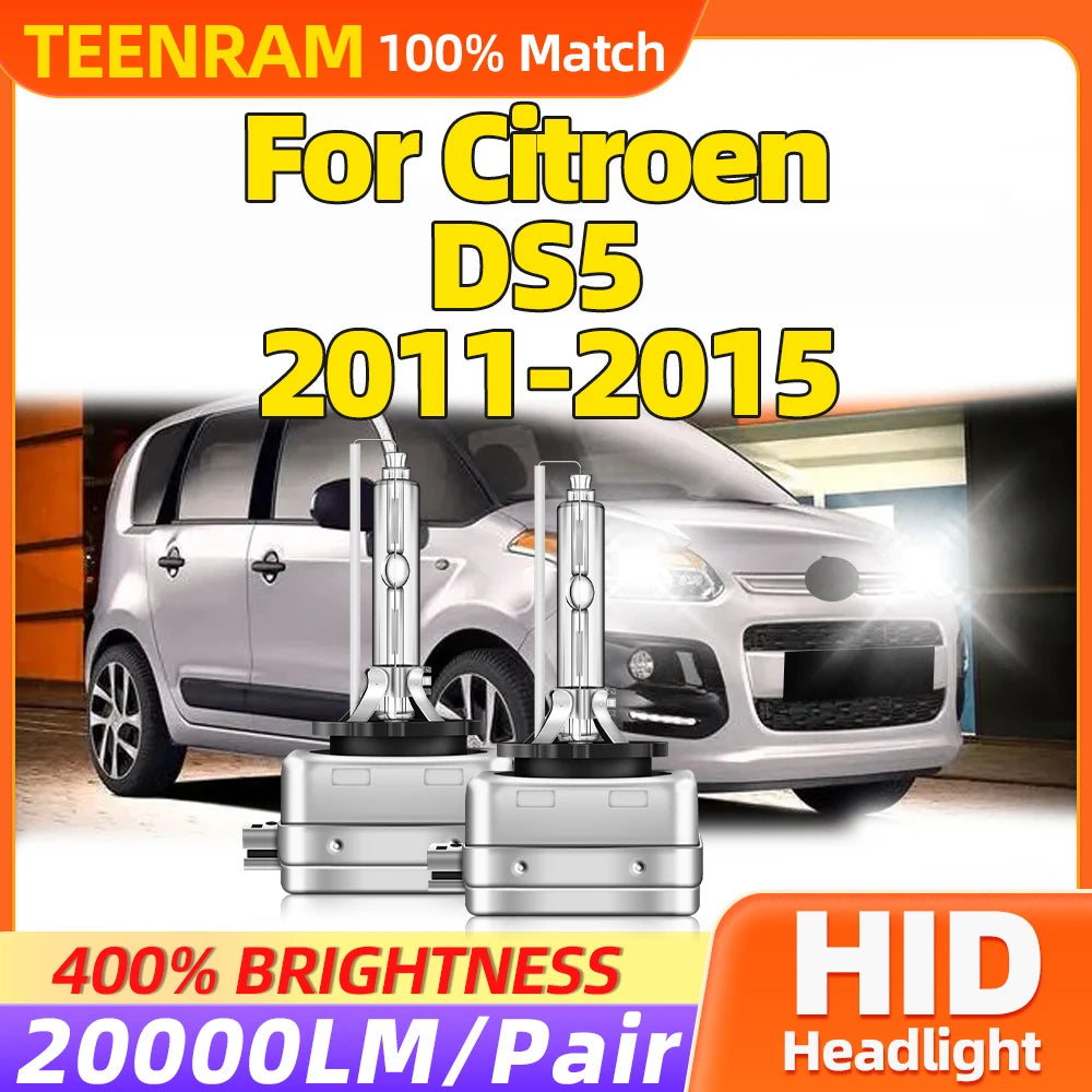 20000LM Auto Lights D1S HID Xenon Headlamp Bulb 12V 35W LED Headlights 6000K White For Cit