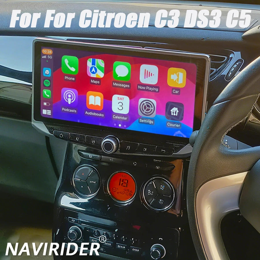 10.88inch Android Auto Head Unit For Citroen C3 DS3 C5 2009-2017 Stereo Car Radio GPS Navi