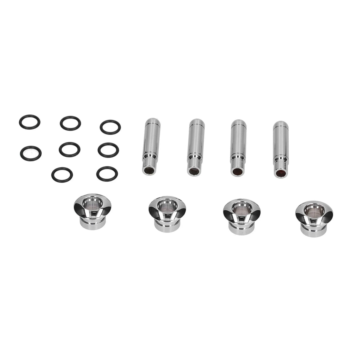 8pcs Car Door Lock Pin with Cover ABS Chrome Replacement for Chevrolet TRAX/Cruze/Malibu - Automotive LED Light