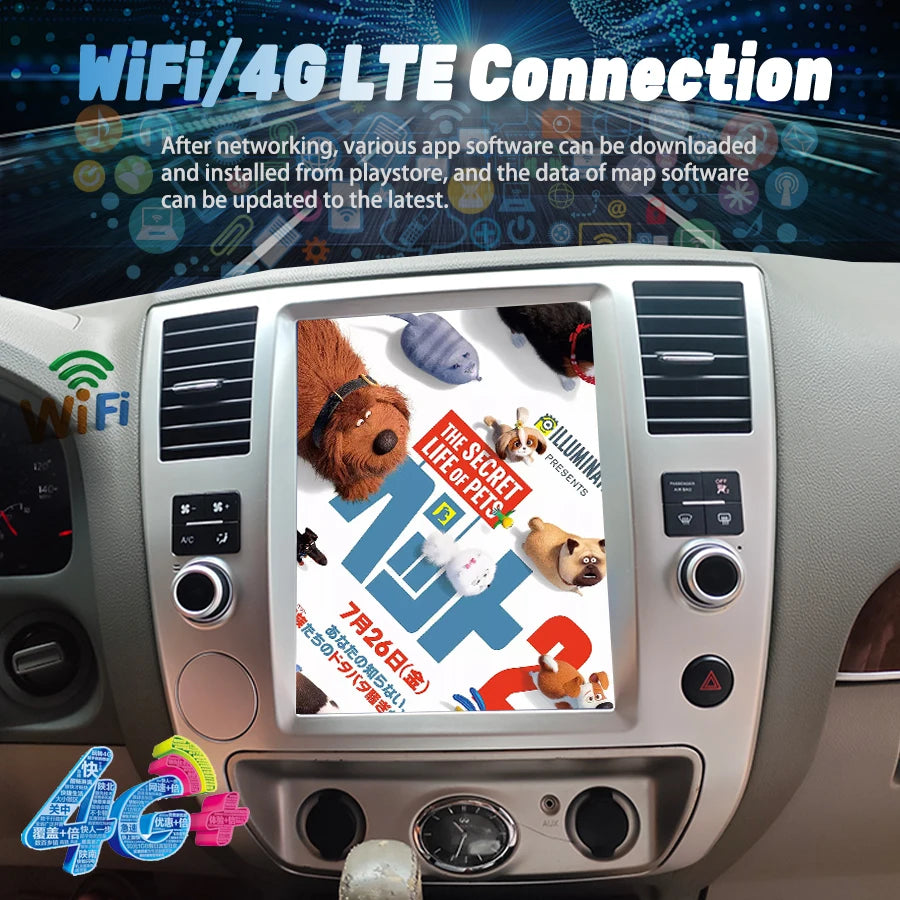 12.1" For Infiniti QX80 QX56 Nissan Armada 2008-2011 Android Screen Multimedia Player Ster