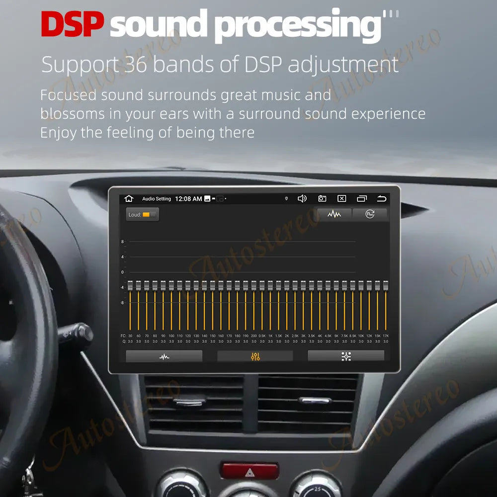 Carplay Android 14 13.3 Inch Car Radio For Subaru Forester WRX 2008-2014 Car GPS Navigatio