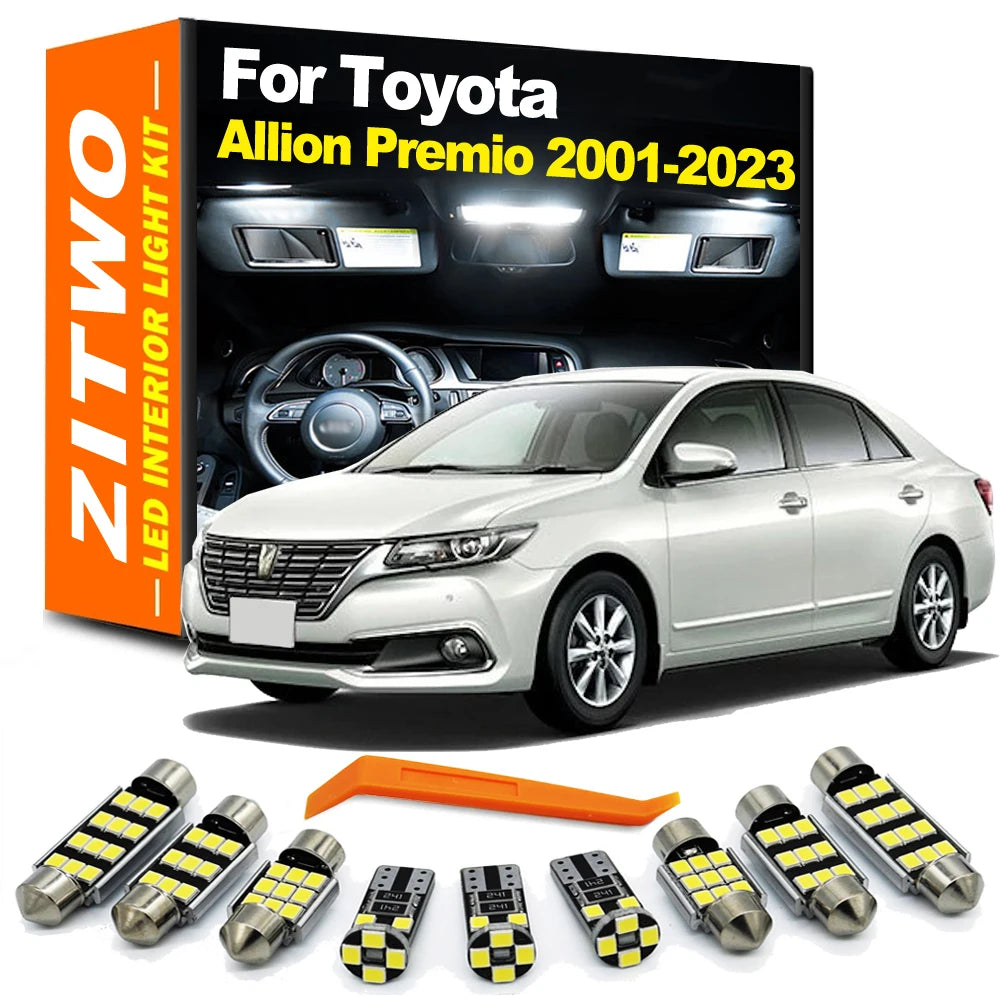 ZITWO LED Interior Light Kit For Toyota Allion Premio 2001- 2016 2017 2018 2019 2020 2021 2022 2023 Car Led Bulb Accessories