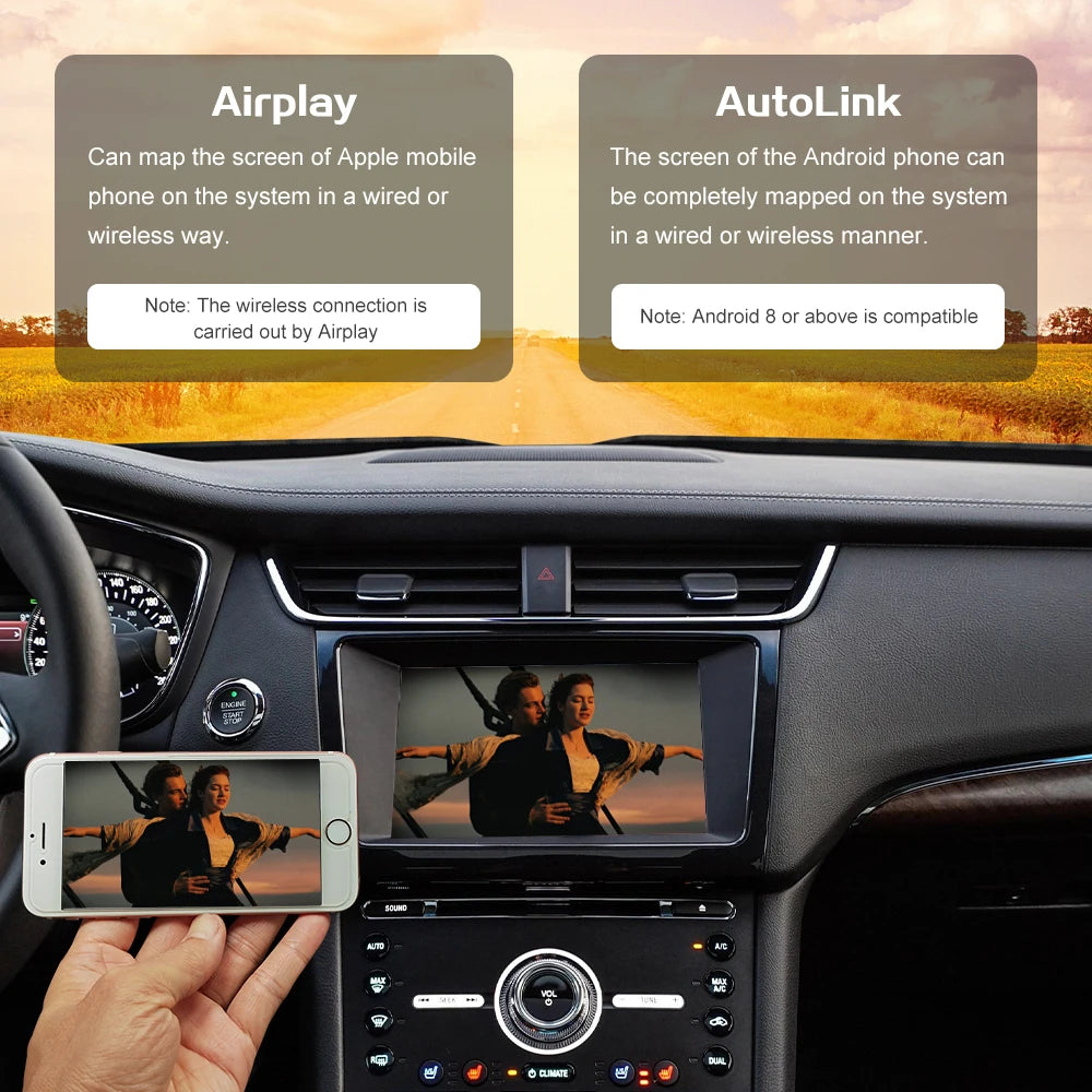 Wireless CarPlay Android Auto for Ford Flex Taurus Sync2 with Mirror Link AirPlay Reverse  | AUTOKITSHOP