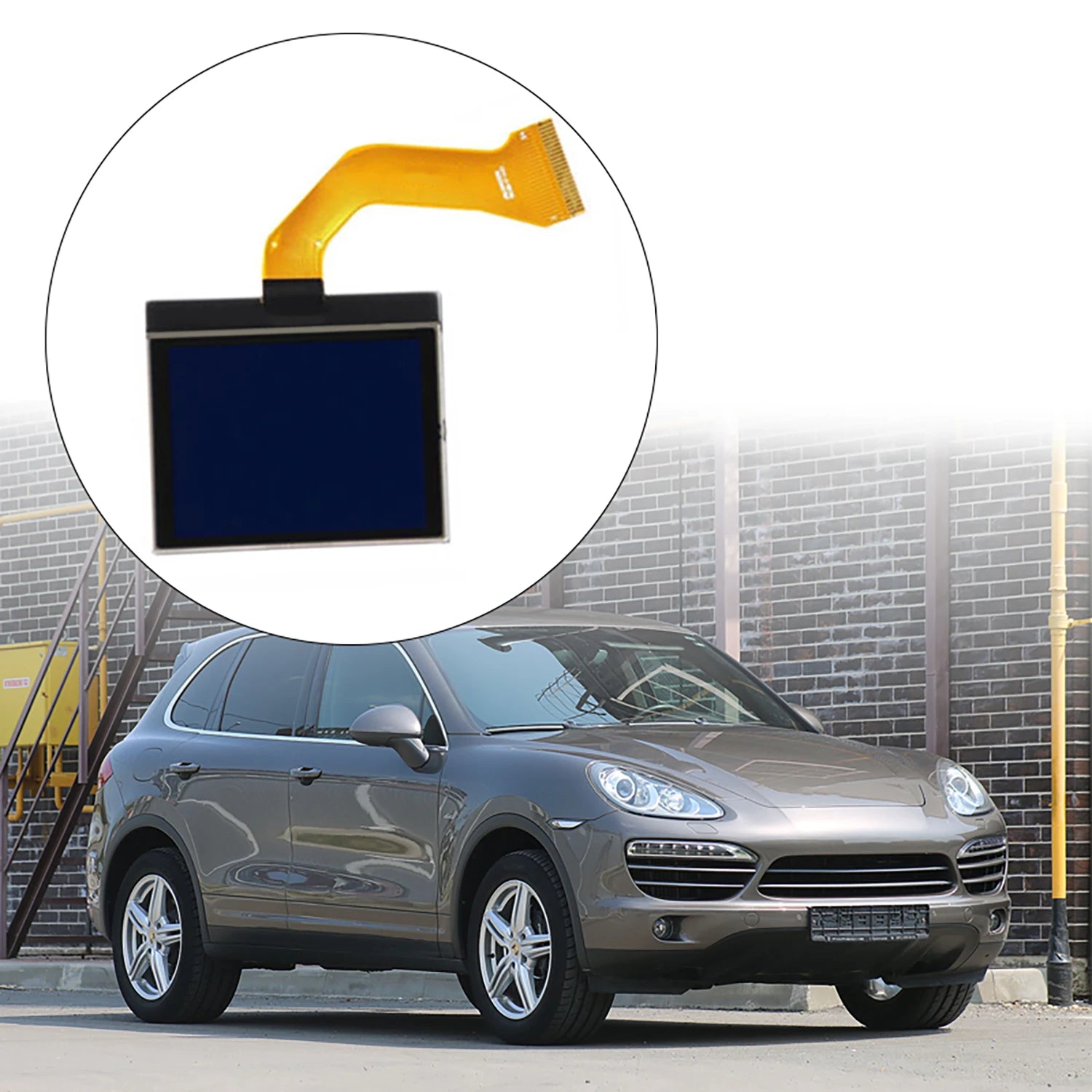 Dashboard Monochrome LCD Screen for Touareg V6 Cayenne Cayenne S Pixel Repair 7L6920 970D