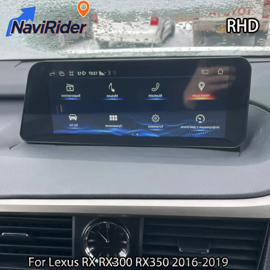 RHD 12.3" Car Radio For Lexus RX RX330 RX350 2016-2019 Android Screen GPS Multimedia Playe