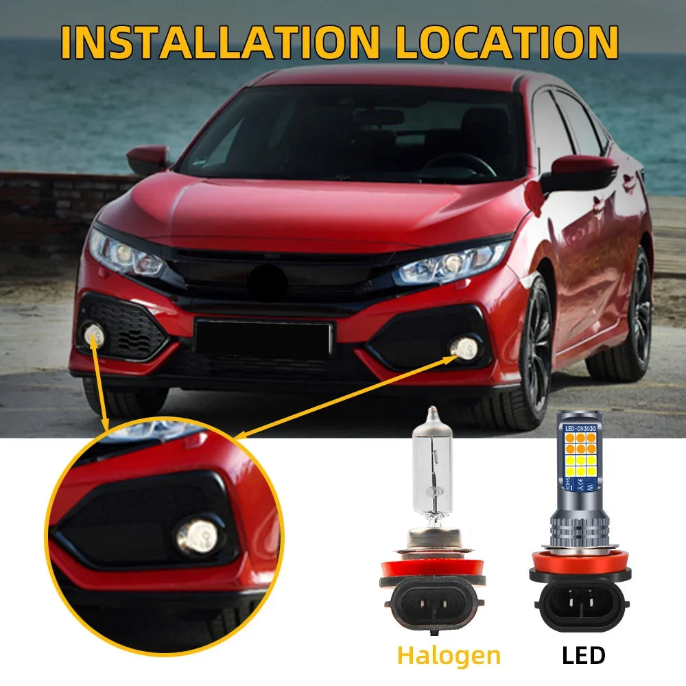 2-Piece LED Interior Light Kit for Honda Civic - Canbus Error-Free Bulbs | AUTOKITSHOP