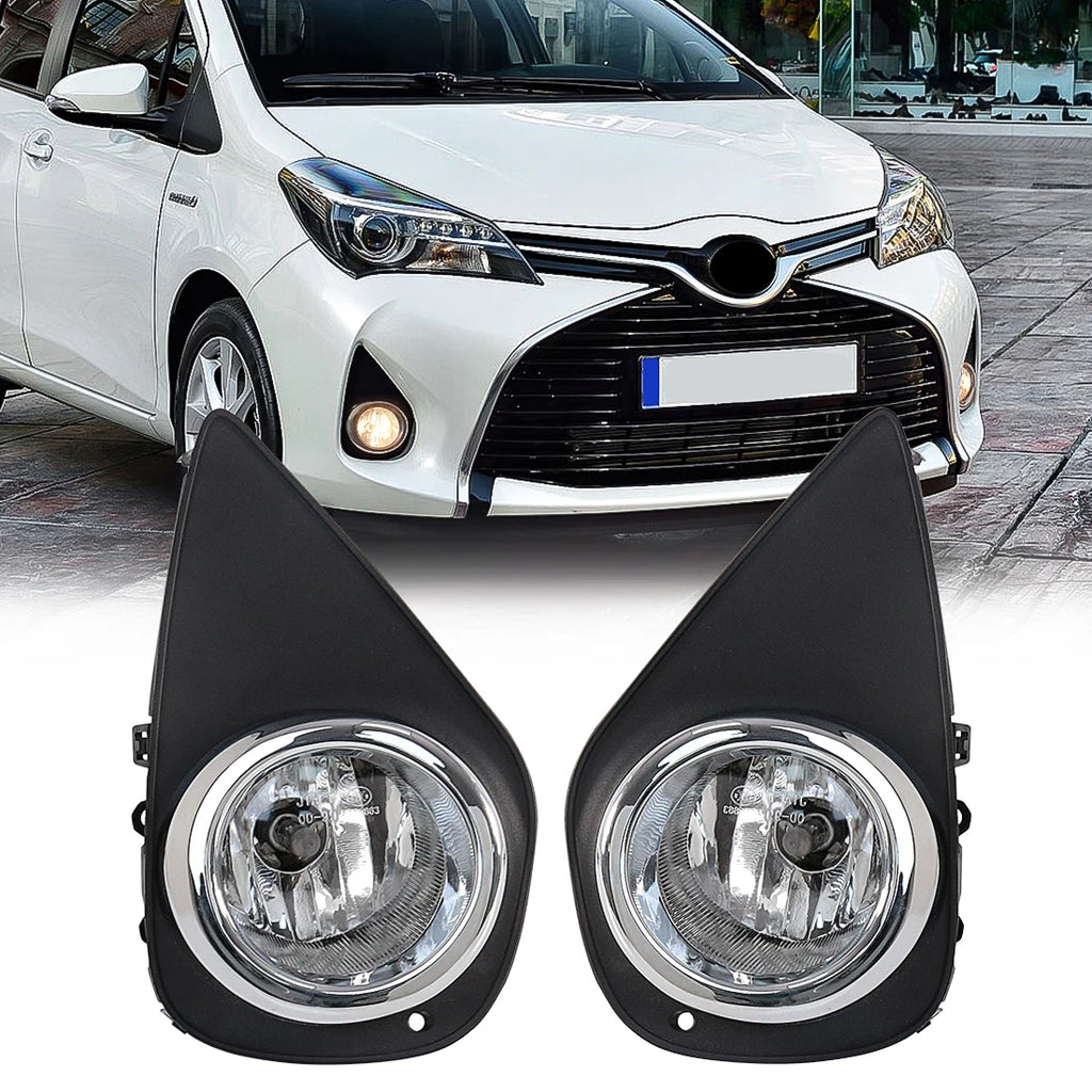For Toyota Yaris 2014 2015 2016 2017 US Version Fog Lamps Led DRL Daytime Running Lights C | AUTOKITSHOP