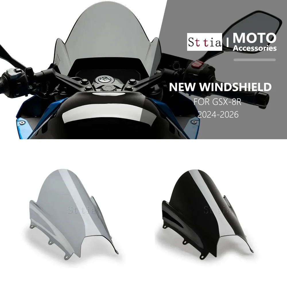 Motorcycle Accessories New GSX8R Windscreen Windshield Wind Shield Screen Protec for Suzuki GSX8R - Automotive LED Light