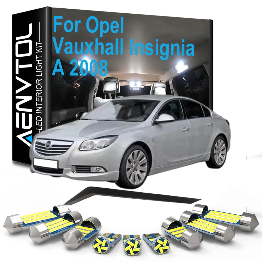 LED Interior Dome Map Reading Light Kit For Opel Vauxhall Insignia A 2008 2009 2010 2012 2